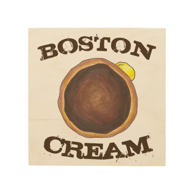 BOSTON CREAM Donut Doughnut Breakfast Food Decor (Front)
