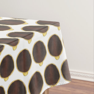 Boston Cream Donut Doughnut Custard Chocolate Tablecloth
