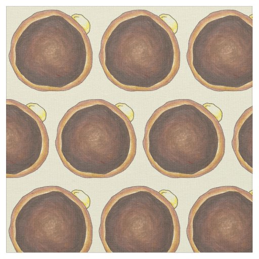 Boston Cream Donut Doughnut Donuts Fabric