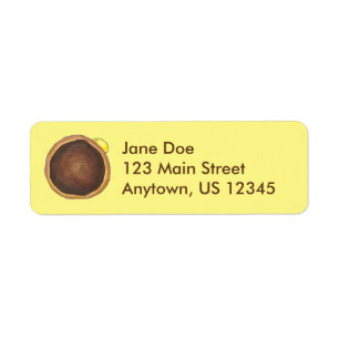 Boston Cream Donut Doughnut Labels