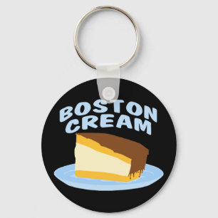 Boston Cream Pie Keychain