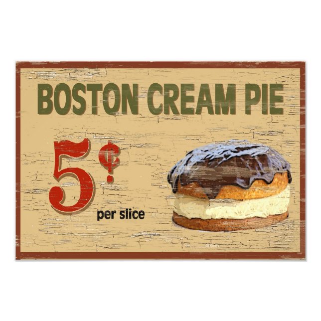Boston Cream Pie Photo Print (Front)