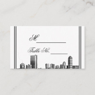 Boston Destination Wedding Place Card