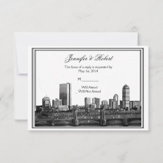 Boston Destination Wedding Response Card