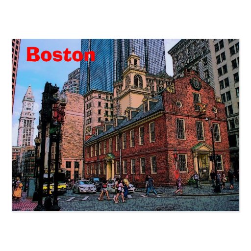 Boston Downtown Postcard | Zazzle