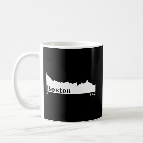 Boston Elevation Profile Running Coffee Mug