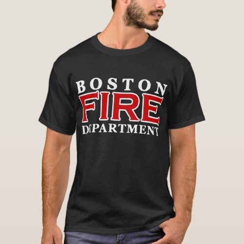 Boston Fire Department Large Dept Duty Boston T_Sh T_Shirt