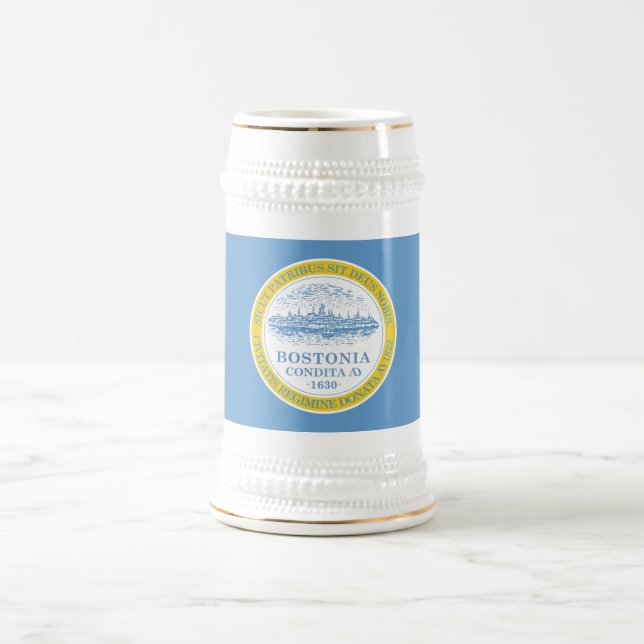 Boston Flag Beer Stein (Center)