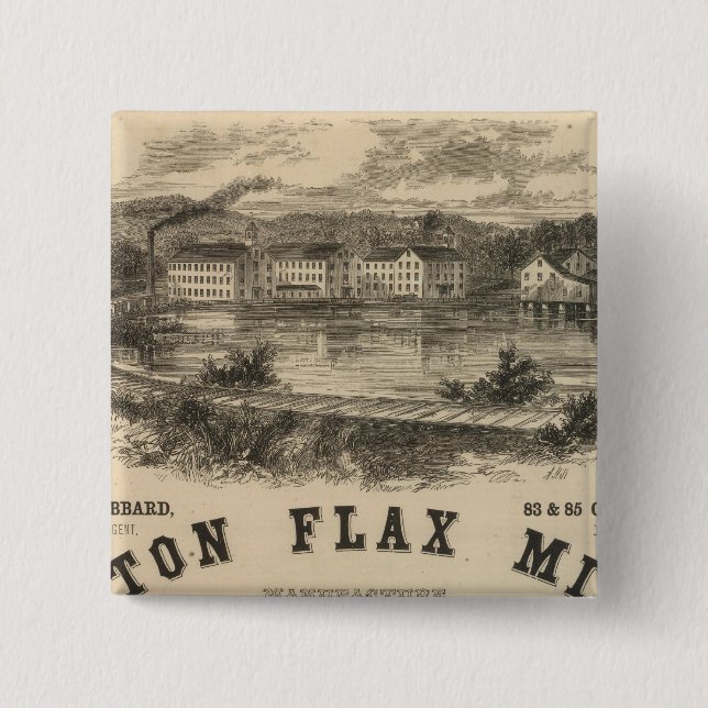 Boston Flax Mills Button (Front)