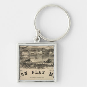 Boston Flax Mills Keychain