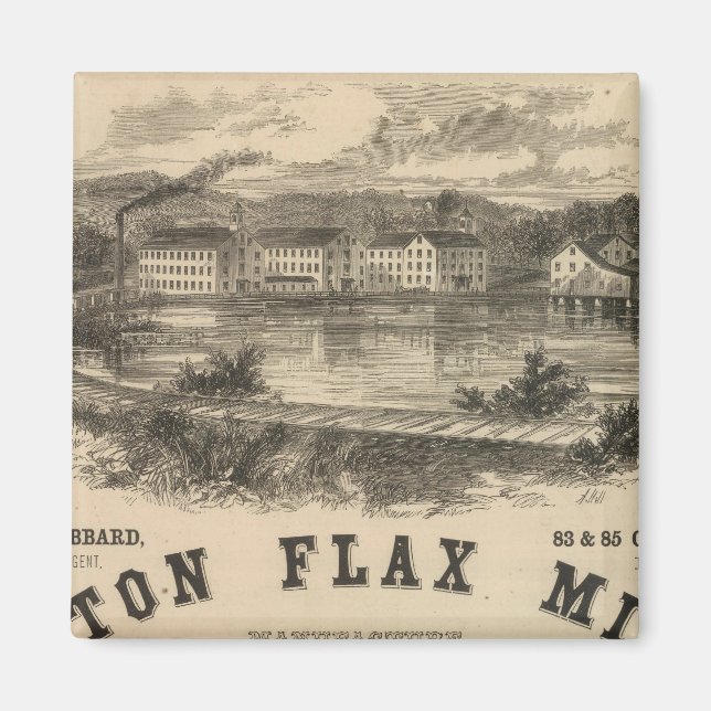 Boston Flax Mills Magnet (Front)