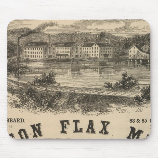 Boston Flax Mills Mouse Pad (Front)