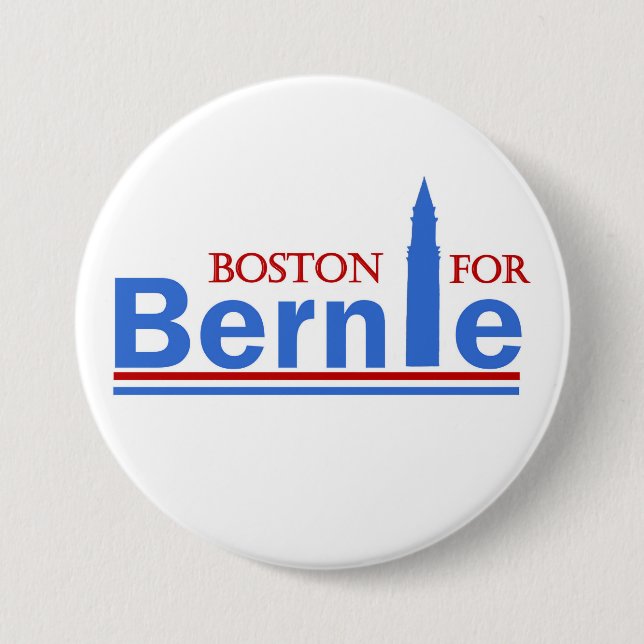 Boston for Bernie Button (Front)