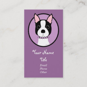 Boston Girl! Purple Business Card