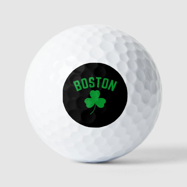 Boston Green Lucky Shamrock  Golf Balls (Front)