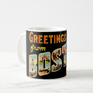 Boston Greeting Postcard Coffee Mug