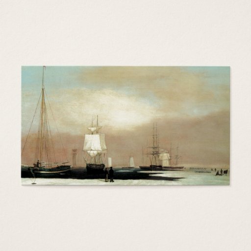Customizable Boston Harbor 1835 Business Card