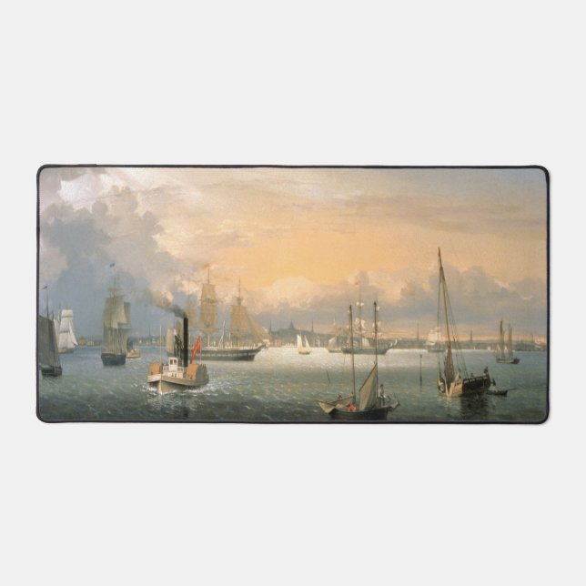 Boston Harbor 1854 Desk Mat (Front)