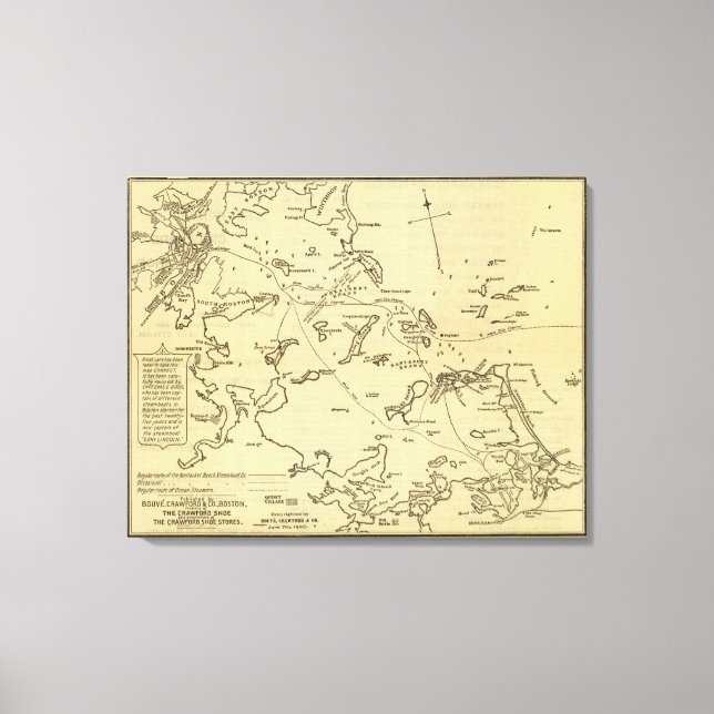 Boston Harbor 2 Canvas Print (Front)