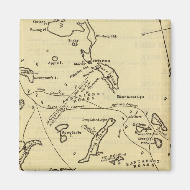 Boston Harbor 2 Magnet (Front)