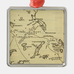 Boston Harbor 2 Metal Ornament