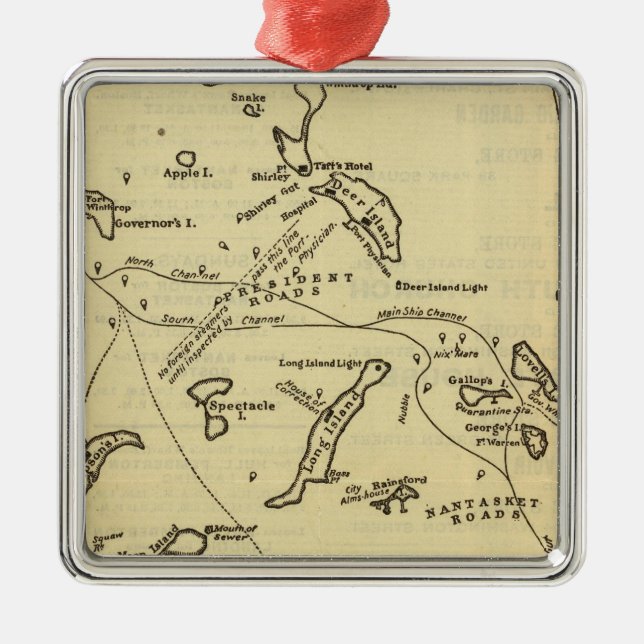 Boston Harbor 2 Metal Ornament (Front)