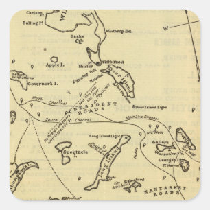 Boston Harbor 2 Square Sticker