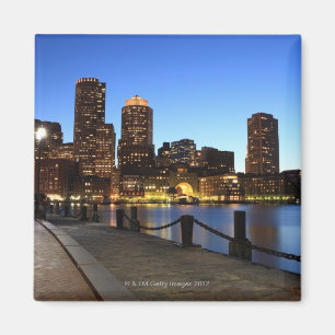 Boston Harbor and skyline.  Boston is one of the 6 Magnet
