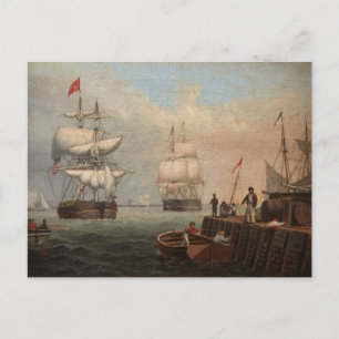 Boston Harbor by Fitz Henry Lane Postcard