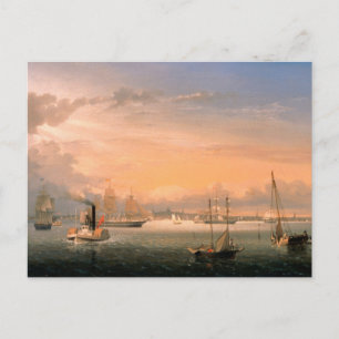 Boston Harbor by Fitz Henry Lane Postcard