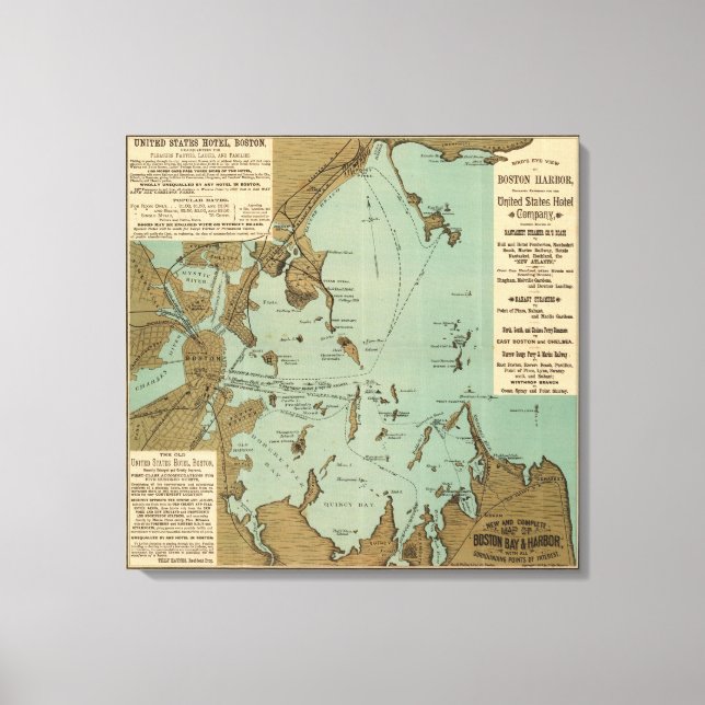 Boston Harbor Canvas Print (Front)