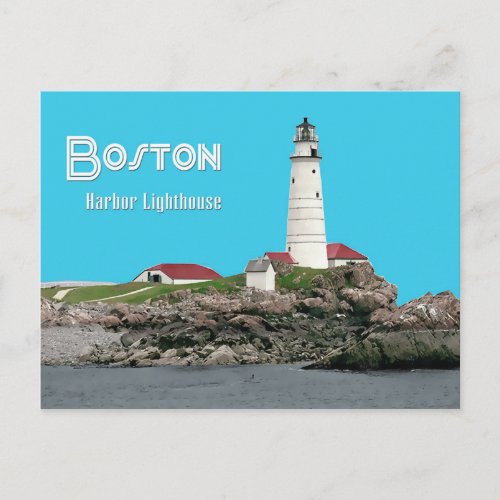 Boston Harbor Lighthouse Postcard