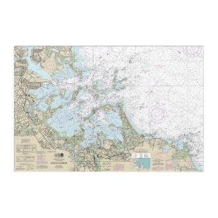 Boston Harbor Nautical Chart 13270 Acrylic Print