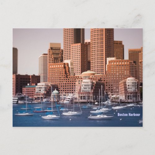 Boston Harbor Postcard