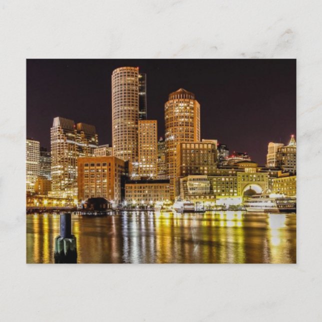 Boston Harbor Postcard (Front)