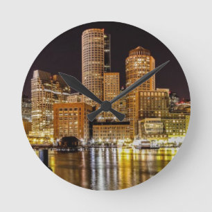 Boston Harbor Round Clock