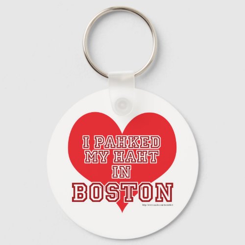 Boston Heart Keychain