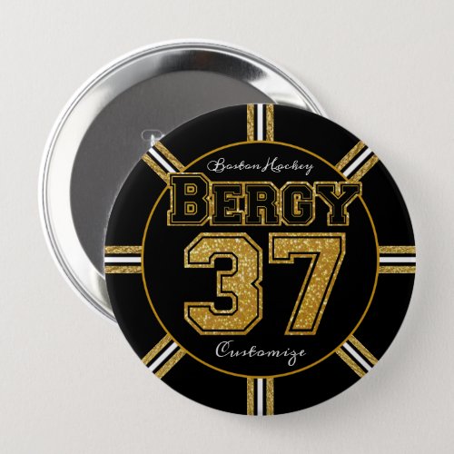 Boston Hockey Bergy 37 Button