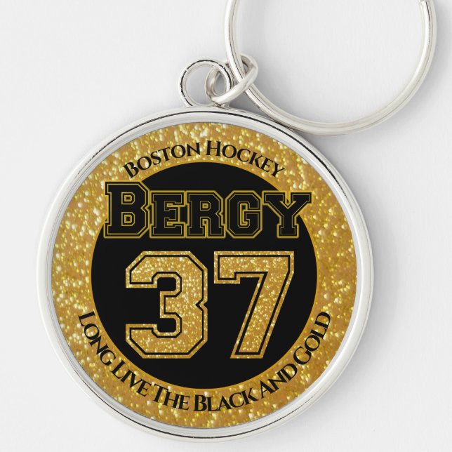 Boston Hockey Bergy 37 Keychain (Front)