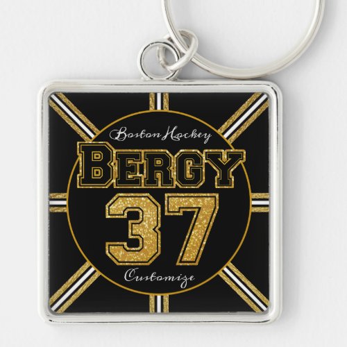Boston Hockey Bergy 37 Keychain