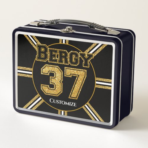 Boston Hockey Bergy 37 Metal Lunch Box