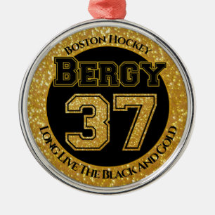 Boston Hockey Bergy 37 Metal Ornament