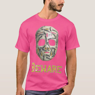 Boston Hockey Beware T-Shirt Classic 70s Goalie Ma