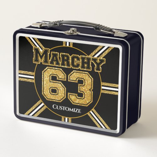 Boston Hockey Marchy 63 Metal Lunch Box