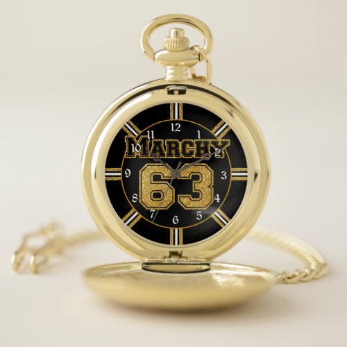 Boston Hockey Marchy 63 Pocket Watch