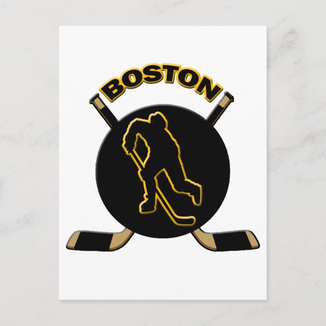 BOSTON HOCKEY POSTCARD (Front)