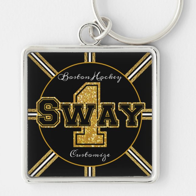 Boston Hockey Sway 1 Keychain (Front)