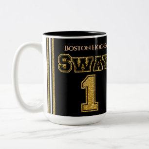 Boston Hockey Sway 1 Two-Tone Coffee Mug