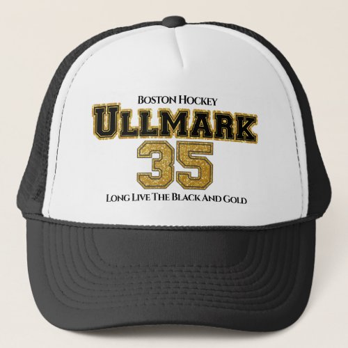 Boston Hockey Ullmark 35 Trucker Hat