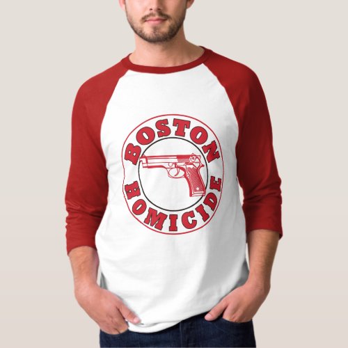 Boston Homicide 34 Length Raglan T_shirt